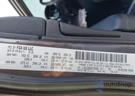 2019 Jeep Grand Cherokee Limited 4X2 from USA, damaged, VIN 1C4RJEBG8KC732583
